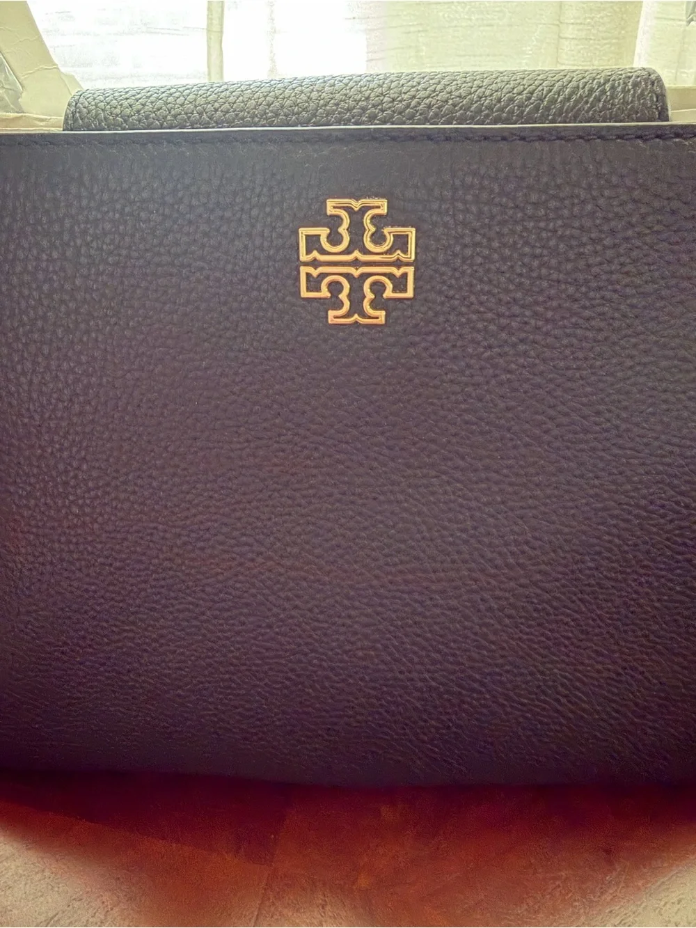 Tory Burch Britten Black Leather Satchel